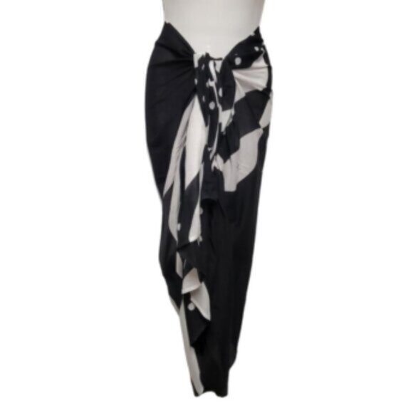 Womens Sarong Pareo Cotton Wrap HandPainted Batik Wrapskirt Beachwear -NEW - Picture 2 of 6